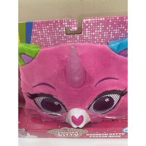 Rainbow Butterfly Unicorn Kitty Vision Mask | Dress-Up Plush Toy for Girls